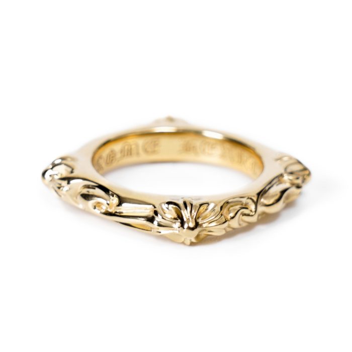 Chrome Hearts 22K Gold Sbt Band Ring