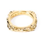 Chrome Hearts 22K Gold Sbt Band Ring