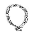 Inscribed Logo Chain Bracelet