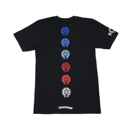 Chrome Hearts Logo American Flag Black T-Shirt