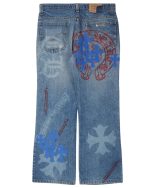 Chrome Hearts Levi’s Stencil Cross Patch Jeans