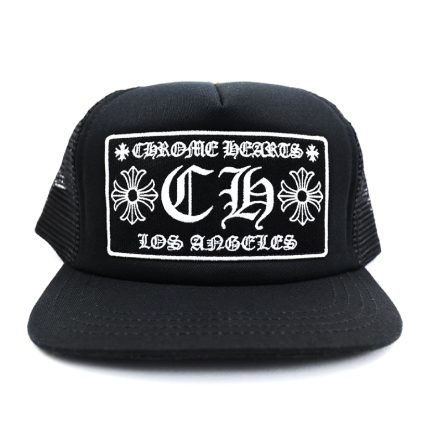 Chrome Hearts CH Los Angeles Trucker Hats – Black