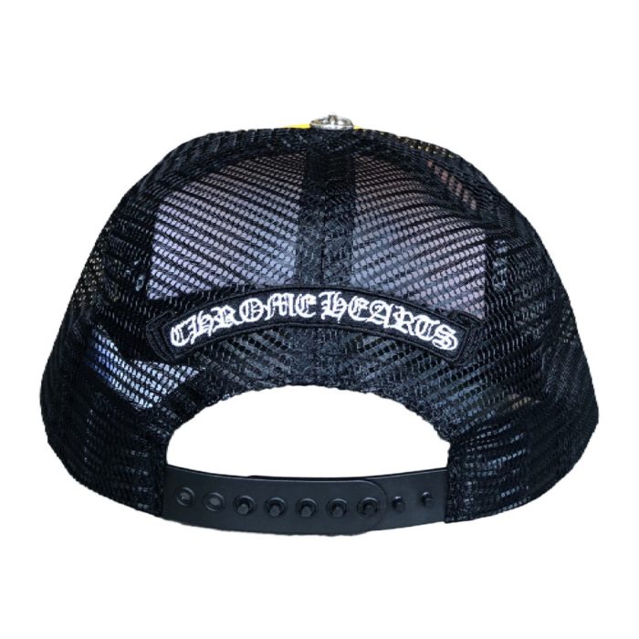 Chrome Hearts Matty Boy Sex Records Link Trucker Hat – Black/Yellow