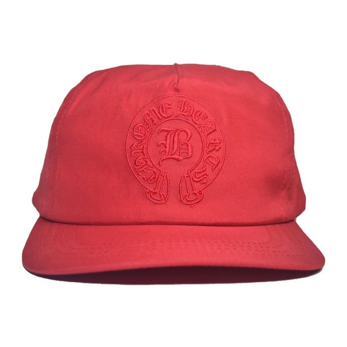 Chrome Hearts x Bella Hadid Slouch 5-Panel Hat – Red