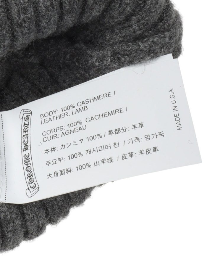 Chrome Hearts Plus Cross Patch Cashmere Beanie