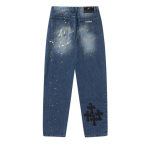 Chrome Hearts Blue Span Denim Jeans